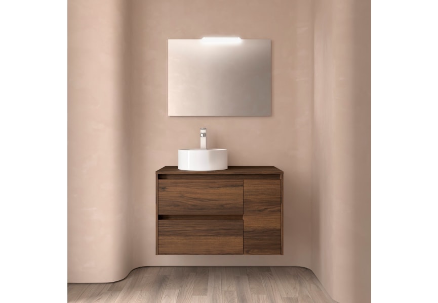 Mueble de baño con encimera de madera Noja Salgar principal 4