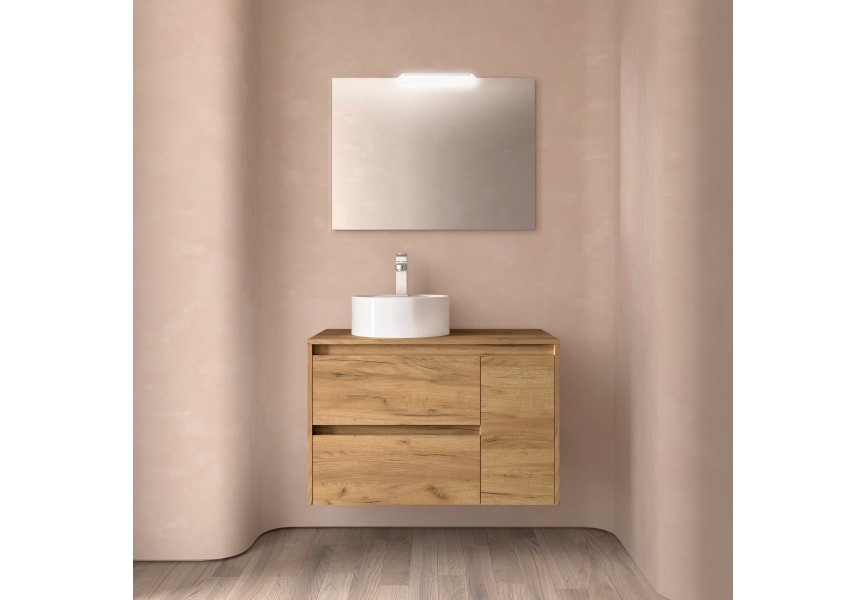 Mueble de baño con encimera de madera Noja Salgar principal 6
