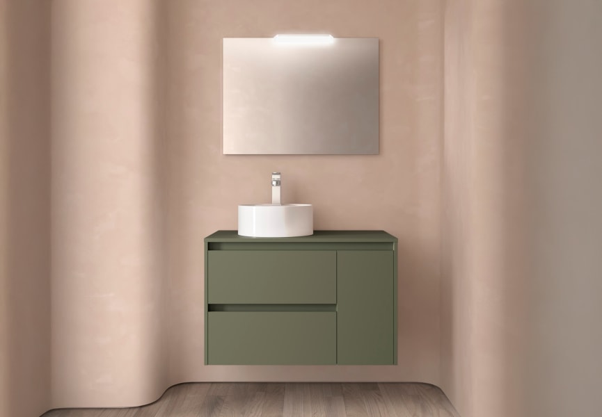 Mueble de baño con encimera de madera Noja Salgar principal 3