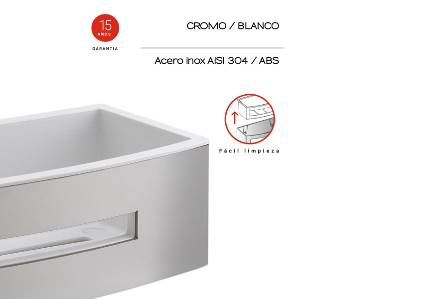 Estante de ducha Poseidon Gedy detalle 1