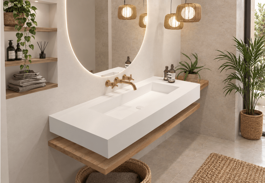 Lavabo de baño suspendido Austin Art and Bath principal 0