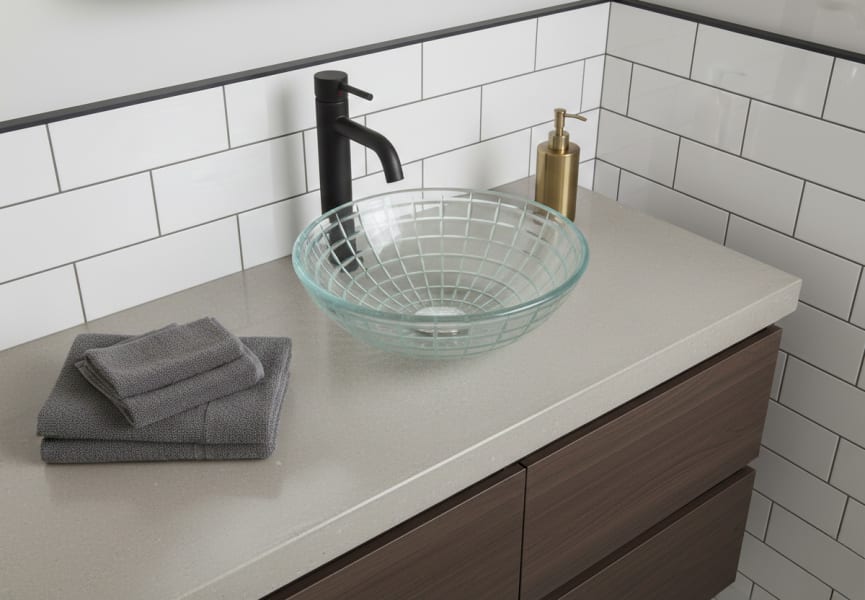 Lavabo sobre encimera Glam Bruntec ambiente 2