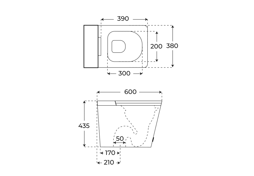 Inodoro inteligente Orion Fossil Natura croquis 11