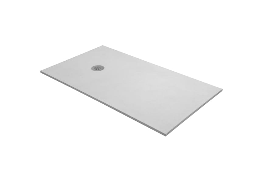 Plato de ducha Cuarzo Natural Gris Bruntec detalle 2