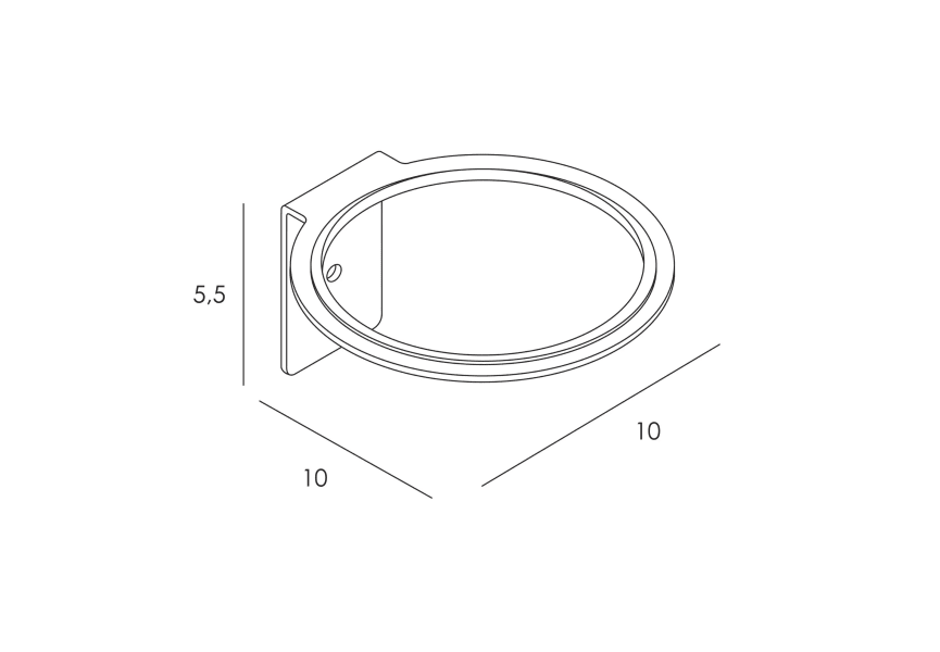 Soporte de secador Slim de Manillons Torrent croquis 6