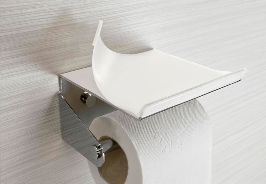Portarrollos de baño con bandeja Luxor Manillons Torrent detalle 3