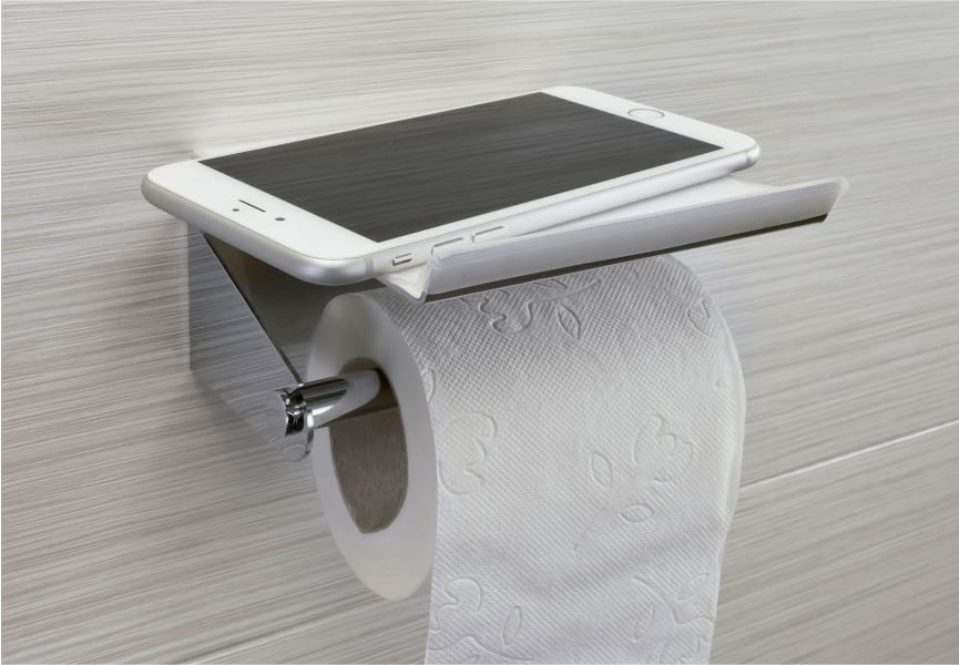 Portarrollos de baño con bandeja Luxor Manillons Torrent detalle 1
