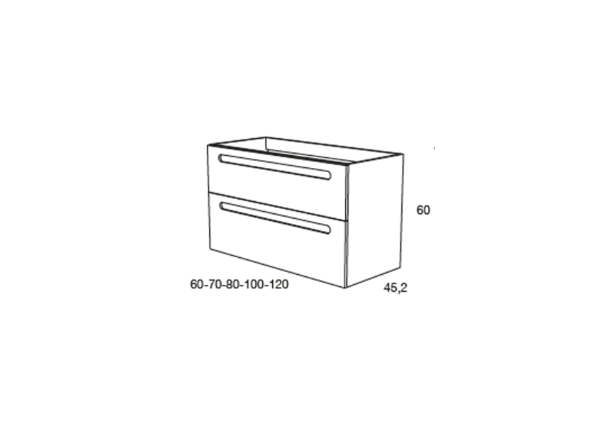 Mueble de baño Paris Avila dos croquis 4