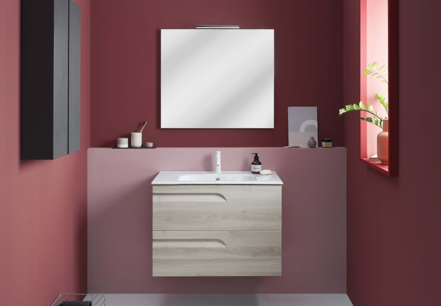 Conjunto mueble de baño fondo reducido 39 cm Vitale Royo principal 5