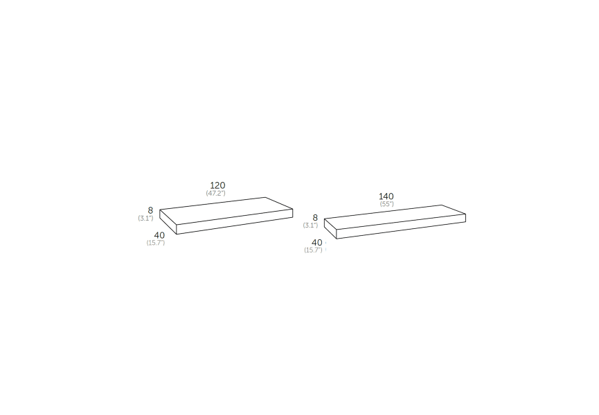 Conjunto mueble de baño Flow Coycama croquis 2