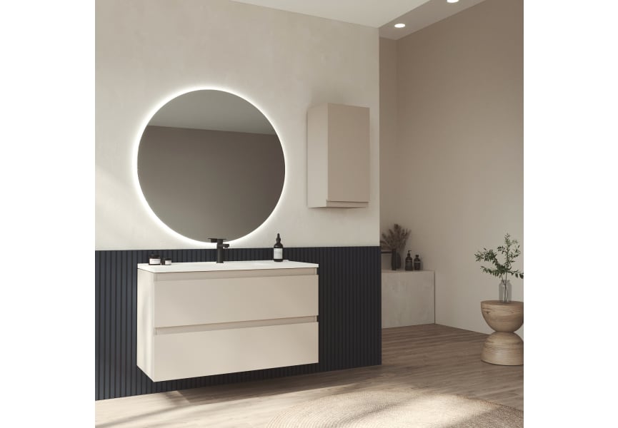 Mueble de baño lacado fondo reducido 37.8 cm Vilma Bruntec principal 1