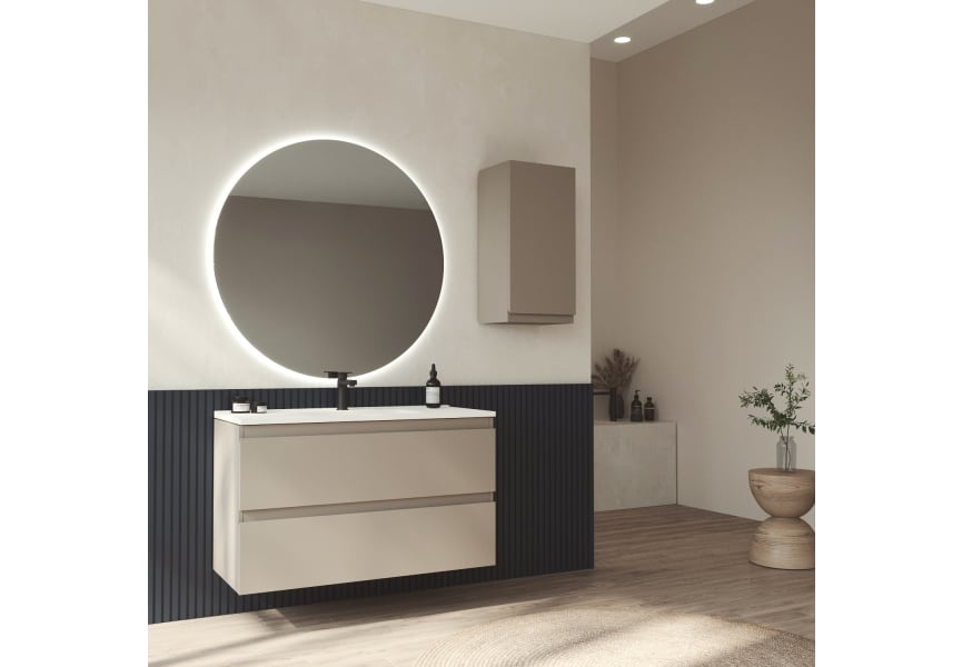 Mueble de baño lacado fondo reducido 37.8 cm Vilma Bruntec principal 3