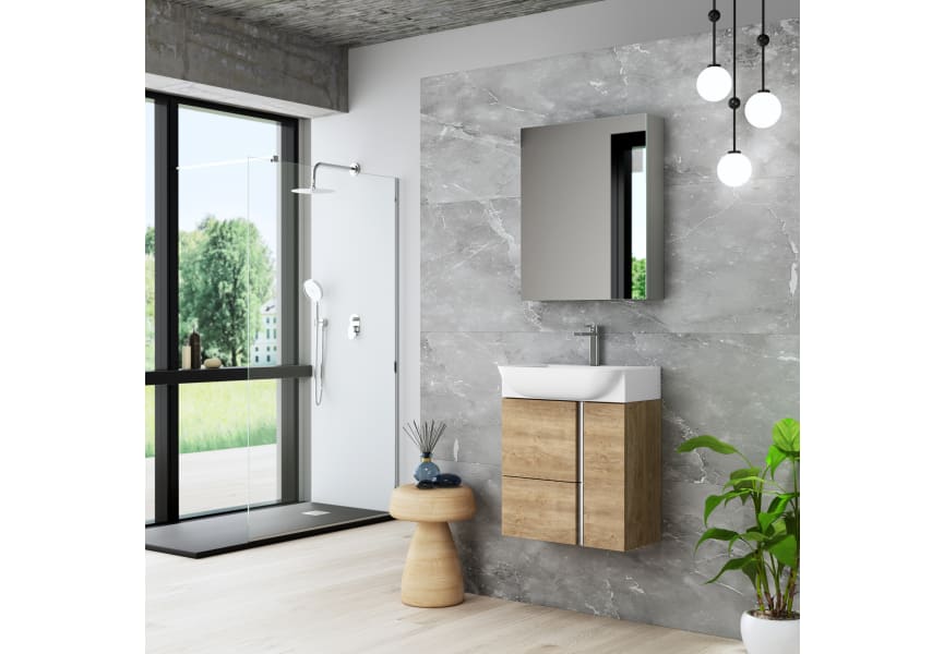 Conjunto mueble de baño fondo reducido 28 cm Versa Coycama principal 3