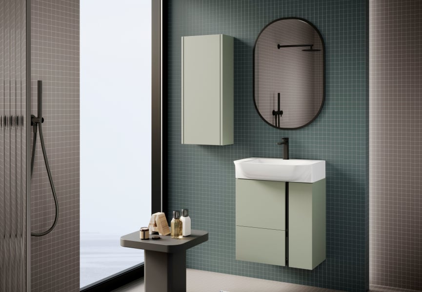 Conjunto mueble de baño fondo reducido 28 cm Versa Coycama principal 0