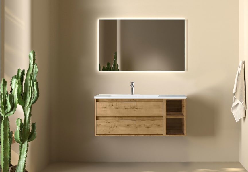 Mueble de baño con encimera de madera Atlanta Bruntec principal 0
