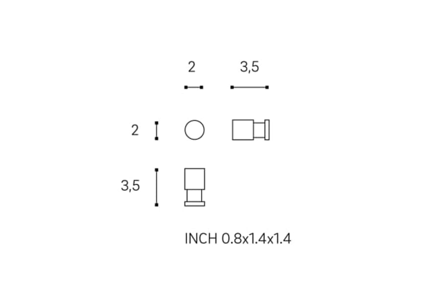 Percha de baño Architect Cosmic croquis 4