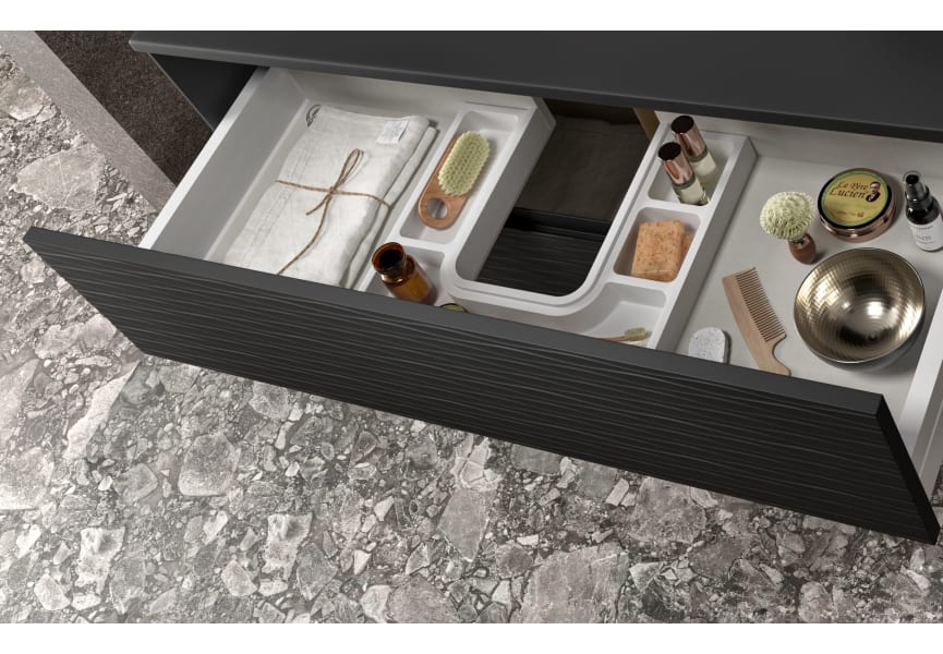 Mueble de baño con encimera de resina Sahara Coycama detalle 15
