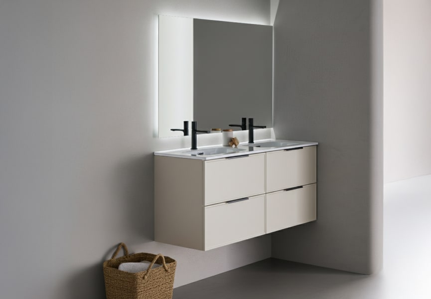 Conjunto mueble de baño Kubik Sanchis principal 2