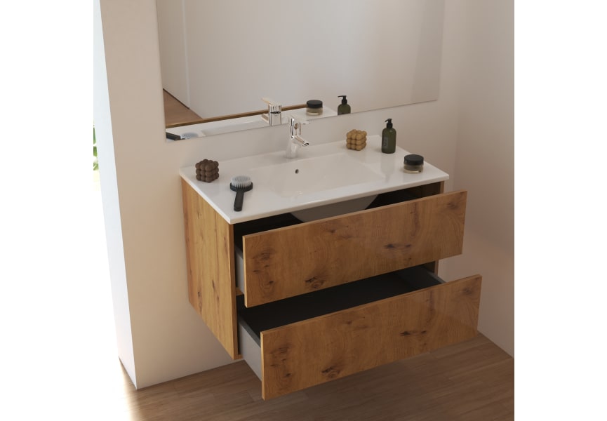 Conjunto mueble de baño Basic Bruntec detalle 3