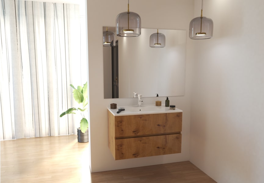 Conjunto mueble de baño Basic Bruntec principal 1