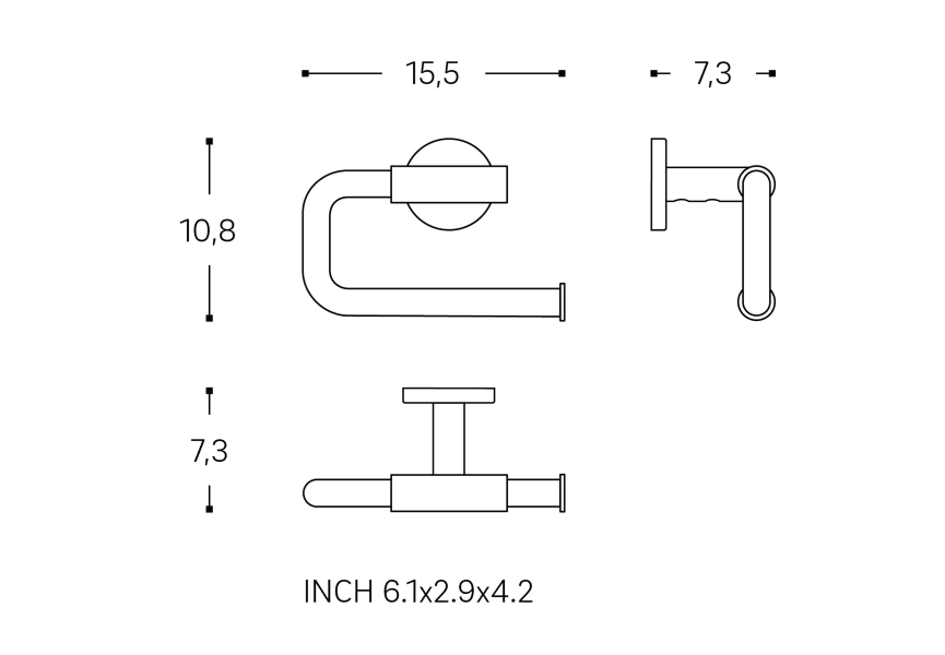 Portarrollos de baño Architect S+ Cosmic croquis 9