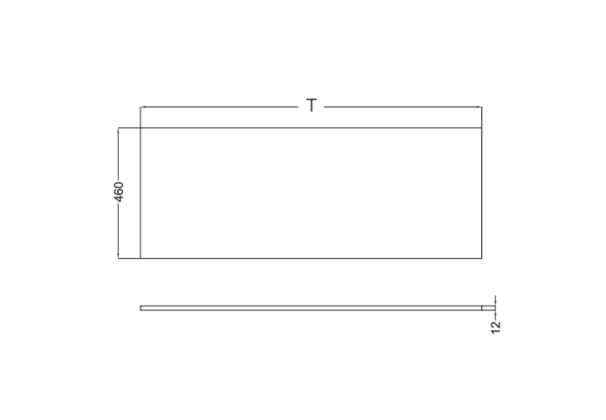 Tapa para mueble Ambar Coycama croquis 2