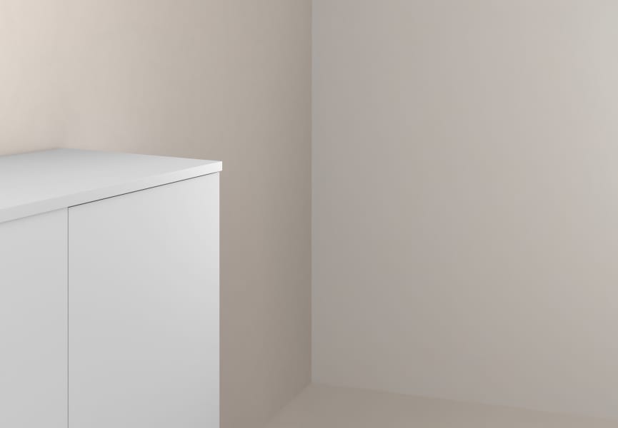 Mueble de baño con encimera solid surface Bassi Royo detalle 18