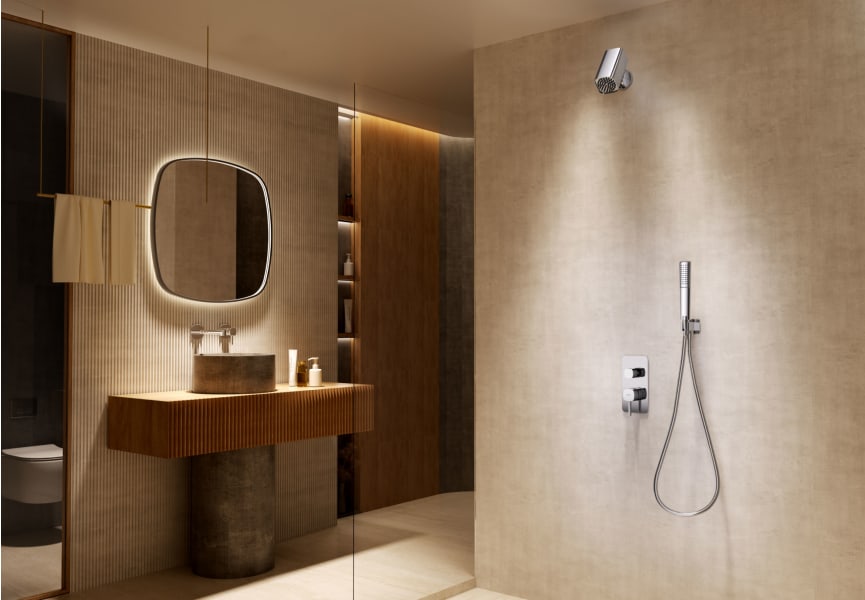 Conjunto de ducha empotrado Toscana Imex ambiente 9