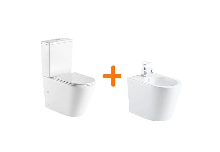 Pack inodoro + cisterna + bidé Lisboa Bruntec principal 2