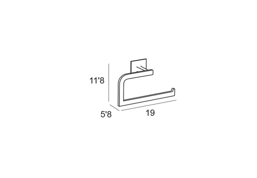 Toallero anilla de baño Sintor Manillons Torrent croquis 2