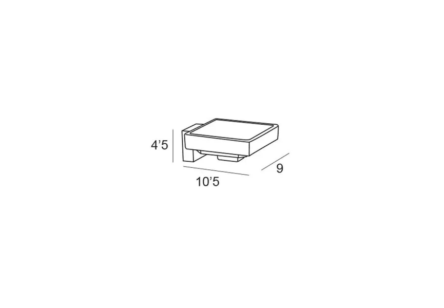 Jabonera de baño Bassic Manillons Torrent croquis 1