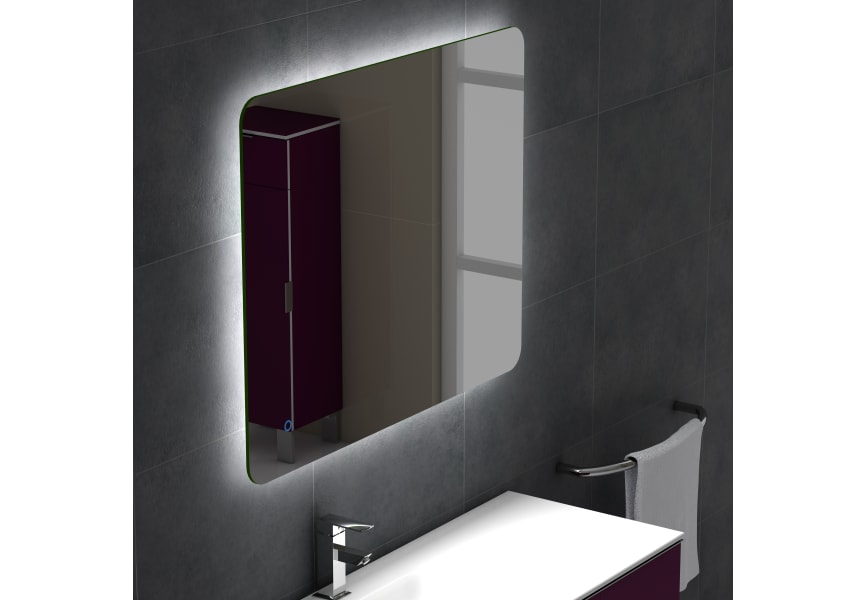 Espejo de baño con luz LED Verona Coycama Ambiente 2