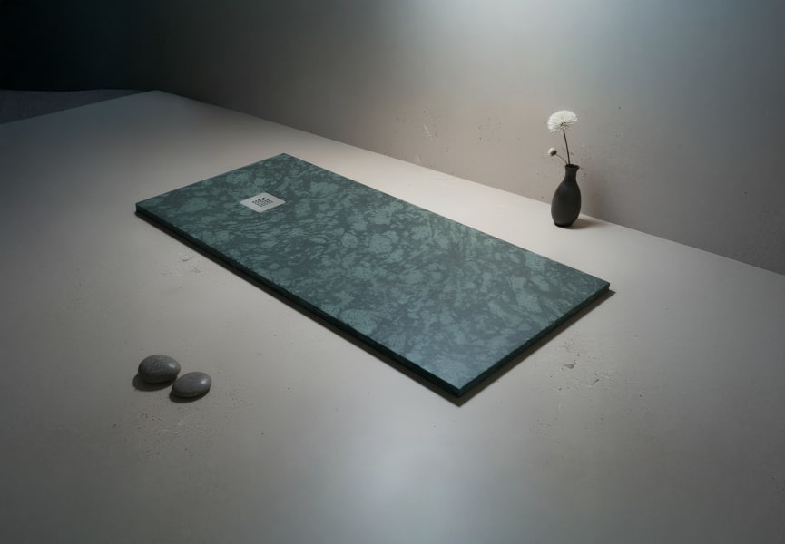 Plato de ducha granito natural Verde India Bruntec principal 0