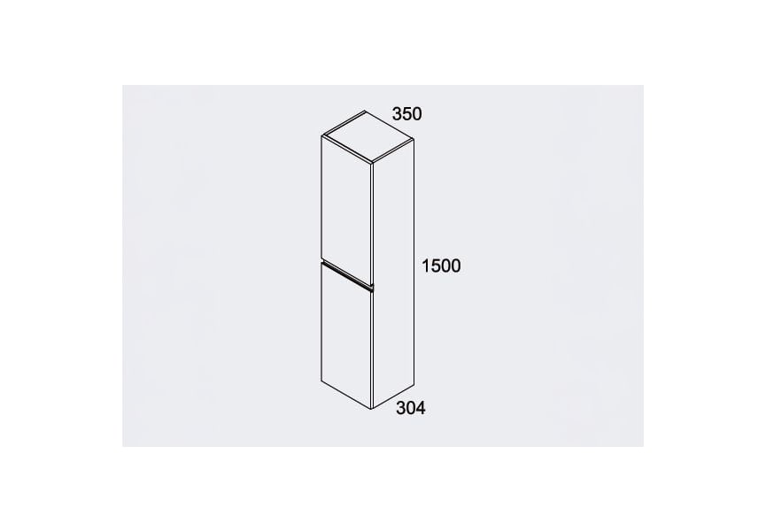 Columna de baño Roma Bruntec croquis 4