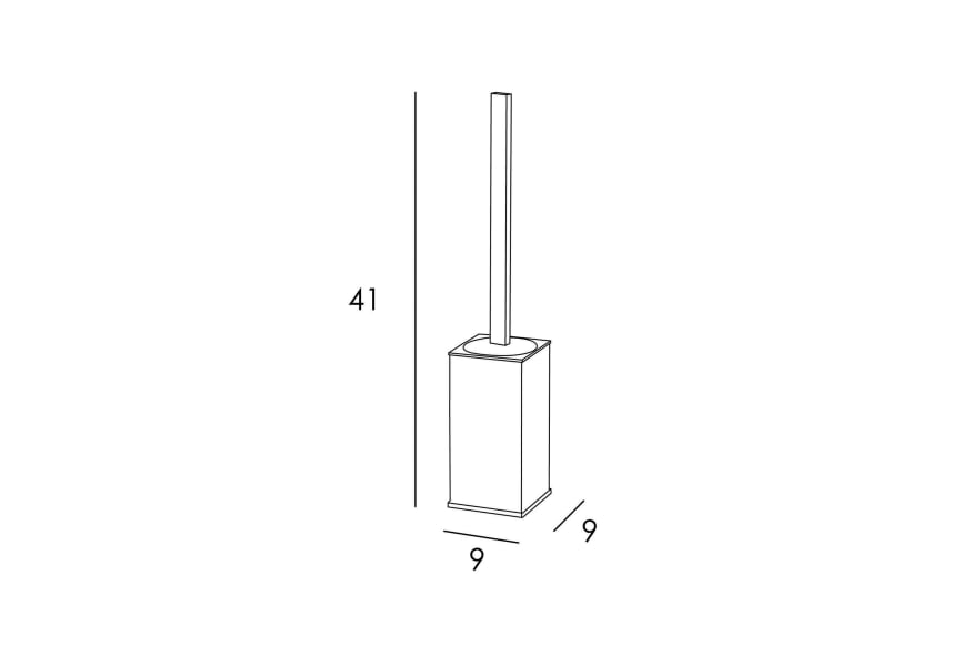 Escobillero de baño Natura 1900 Manillons Torrent croquis 1