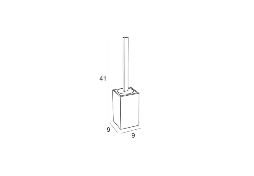 Escobillero de baño Natura 1900 Manillons Torrent croquis 1