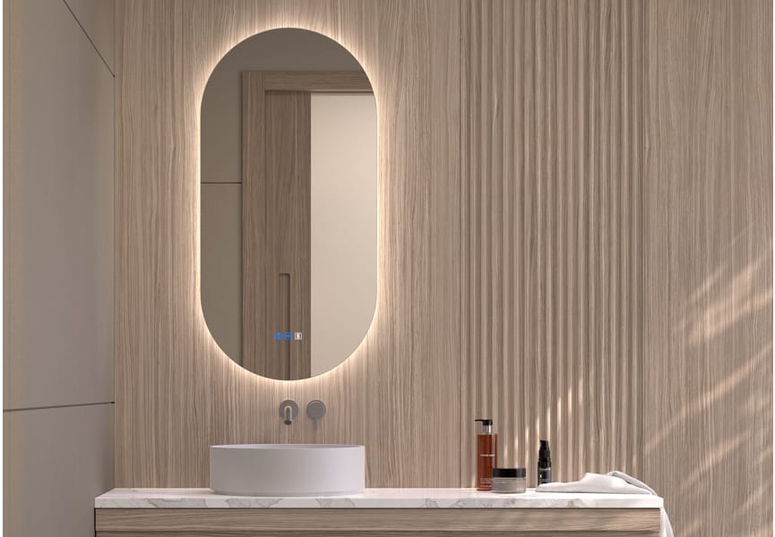 Espejo de baño con luz LED Denia Bruntec principal 3