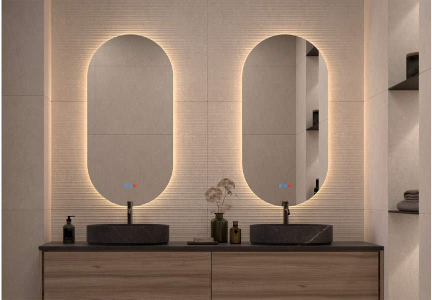 Espejo de baño con luz LED Denia Bruntec principal 8