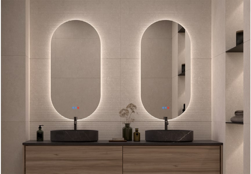 Espejo de baño con luz LED Denia Bruntec principal 7