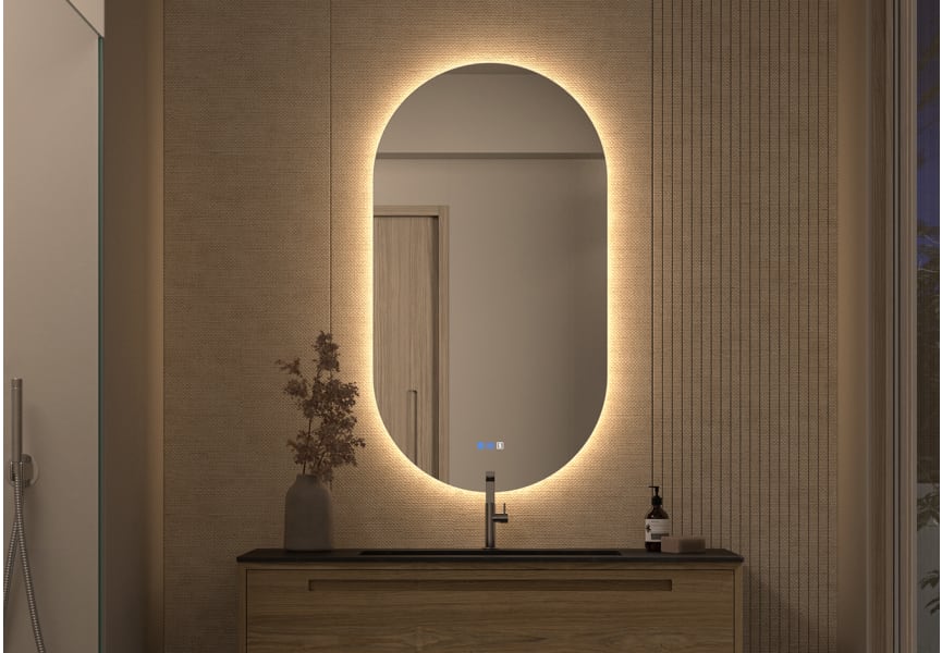 Espejo de baño con luz LED Denia Bruntec principal 0