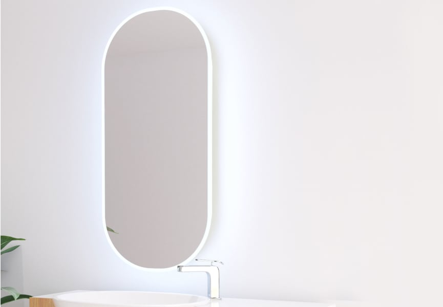 Espejo de baño con luz LED Denia Bruntec detalle 1