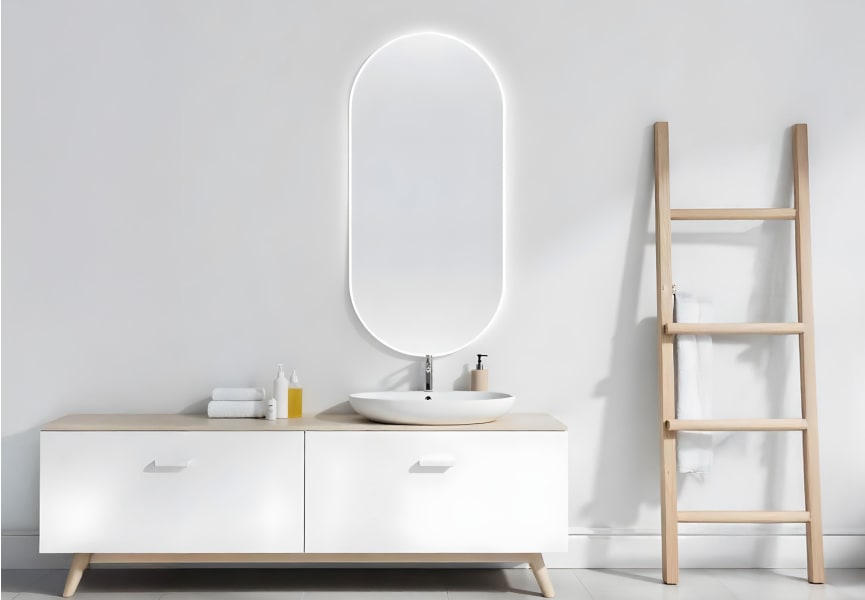 Espejo de baño con luz LED Denia Bruntec ambiente 3