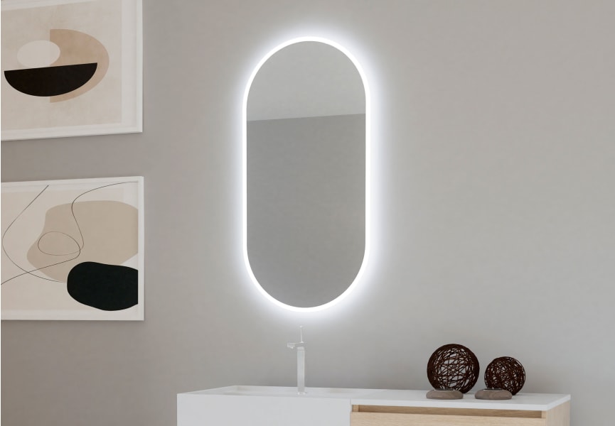 Espejo de baño con luz LED Denia Bruntec principal 0