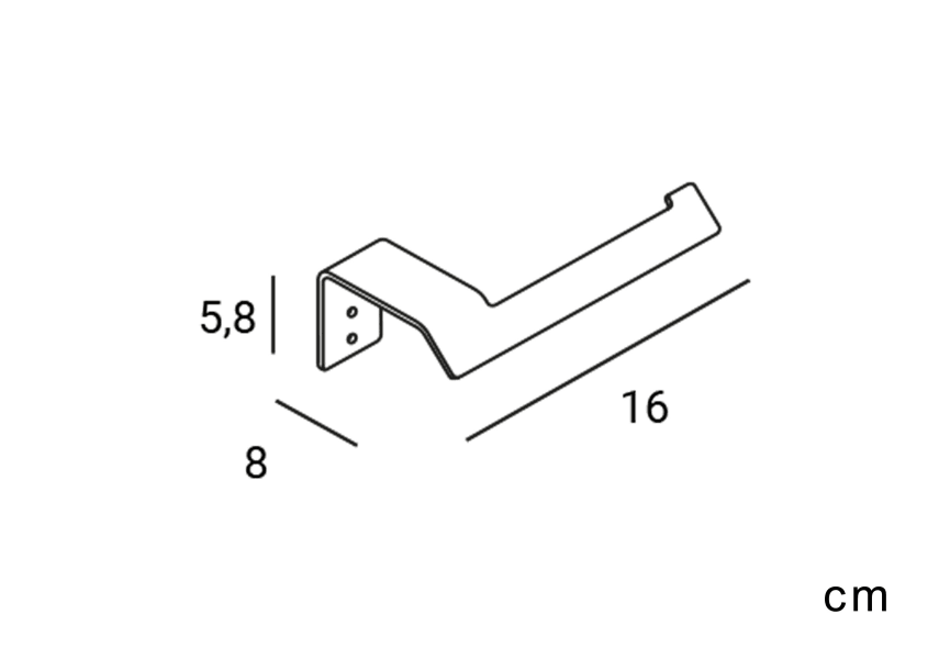 Portarrollo de baño Slim de Manillons Torrent croquis 6