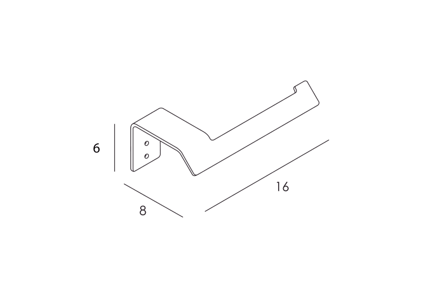 Portarrollo de baño Slim de Manillons Torrent croquis 6