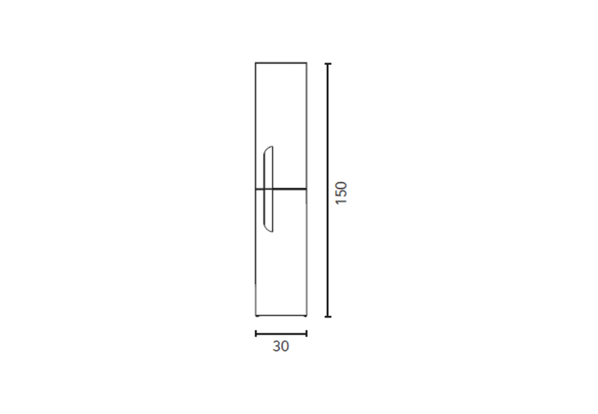 Columna de baño Vitale Royo croquis 14