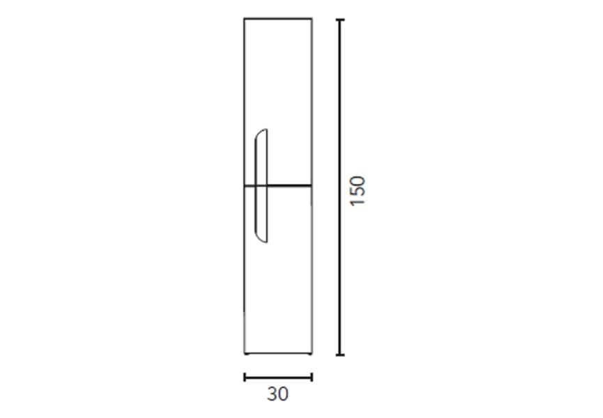 Columna de baño Vitale Royo croquis 15