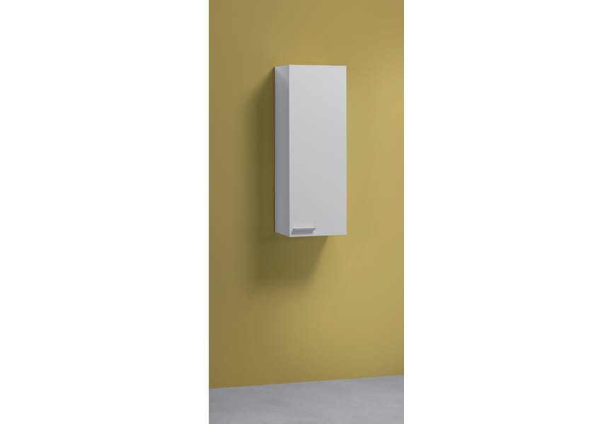 Columna de baño Torrance, Mueble columna para baño con 1 puerta, Mueble de  pared suspendido con 1 balda, 30x25h85 cm, Roble