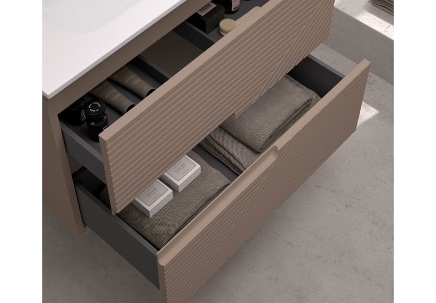 Mueble de baño con encimera de madera Limo Bruntec colores detalle 10