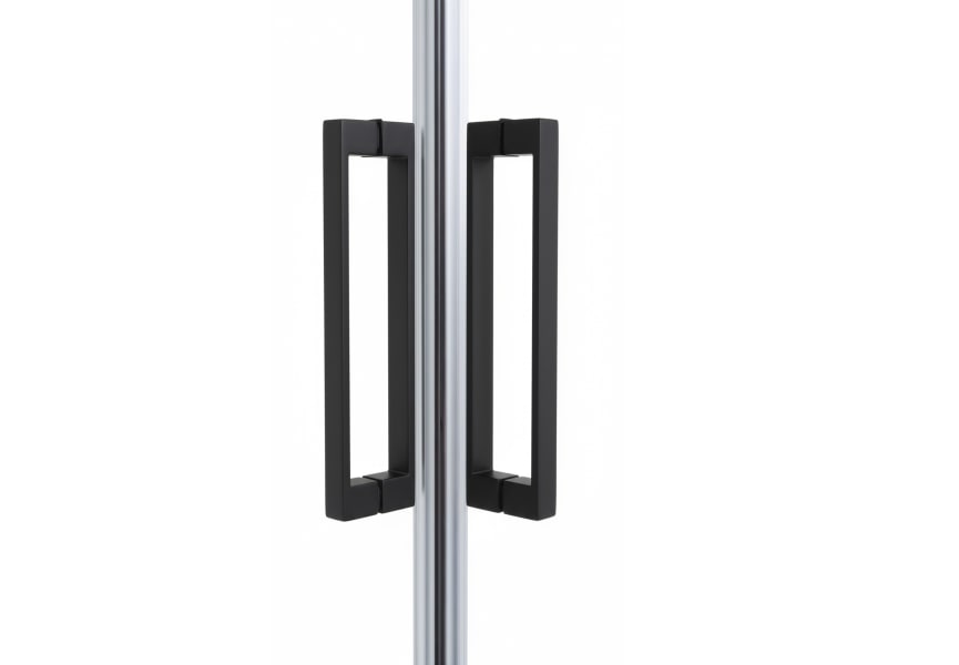 Mampara de ducha Sabik color negro Bruntec detalle 3